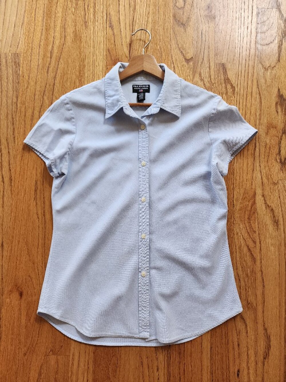 Polo Jeans Co. Ralph Lauren Light Blue Short Sleeve Oxford Button Down